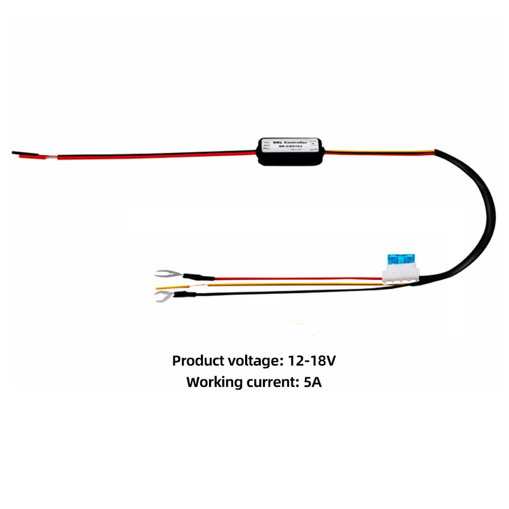 Auto DRL Controller Auto LED Tagfahrlicht Relais Kabelbaum Dimmer Ein/Aus 12-18V Nebelscheinwerfer Controller
