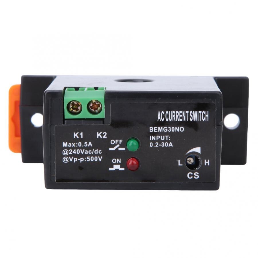 Adjustable AC Current Sensing Switch 0.2~30A 40-400Hz Self-Powered Switch Normally Open/Close Current Sensing Sensor Switch