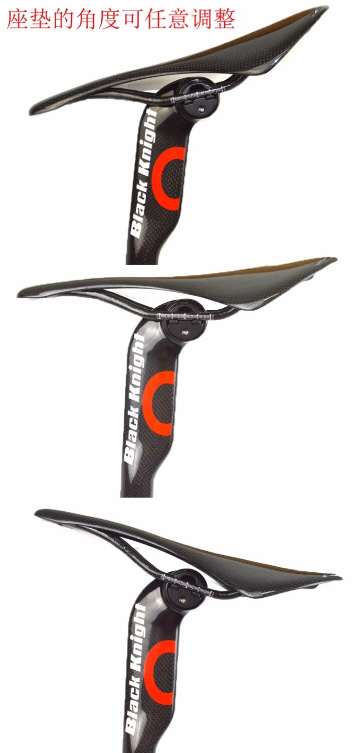 Noir knight AERO fibre de carbone route vélo tige de selle vtt vélo tige de selle offset 5mm 25mm carbone cyclisme pièces 31.6/30.8/27.2 MM