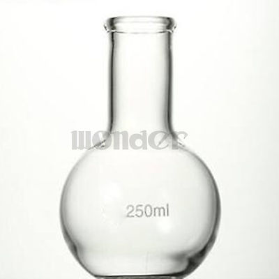 250ML Single Long Neck Flat Bottom Flask Thermostability For Laboratory