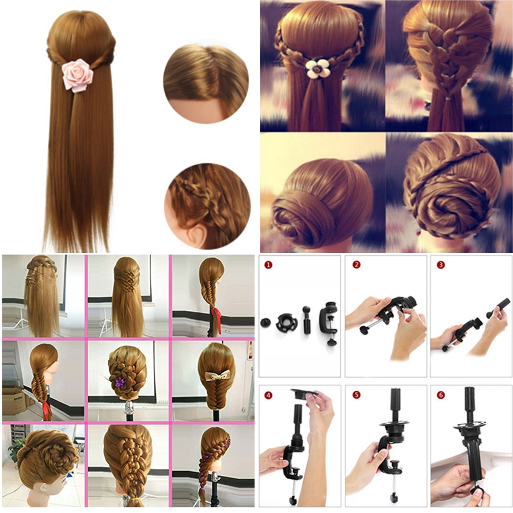 Haar Styling Mannequin Hoofd Poppen Mannequin Kapper Mannequin Hoofd Professionele Styling Pruik Training Hoofd Haar