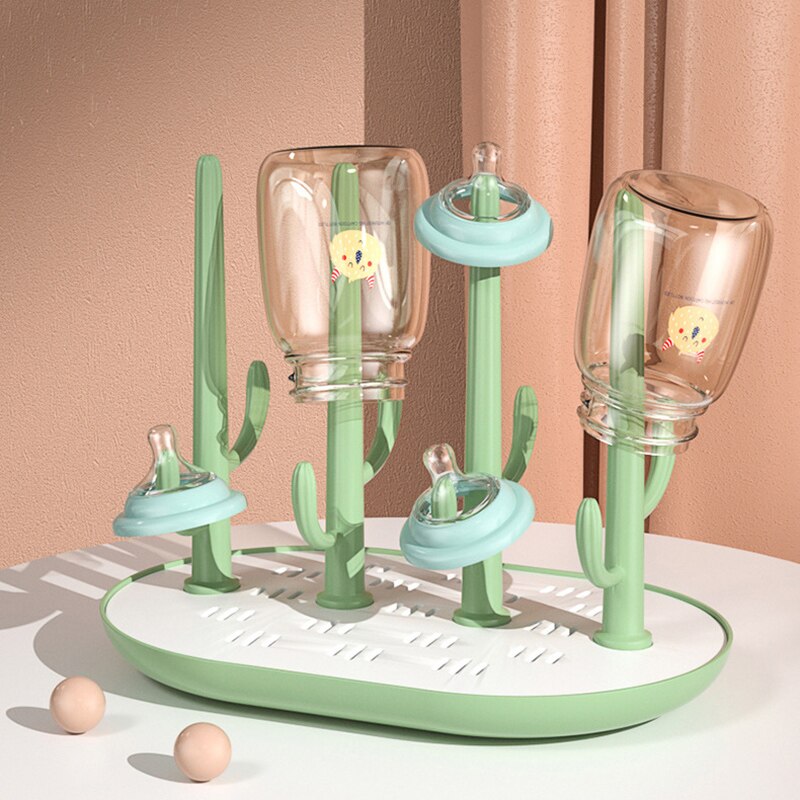 Baby Bottle Drying Rack Plastic Baby Feeding Bottle Holder Stand Cleaning Dryer Drainer