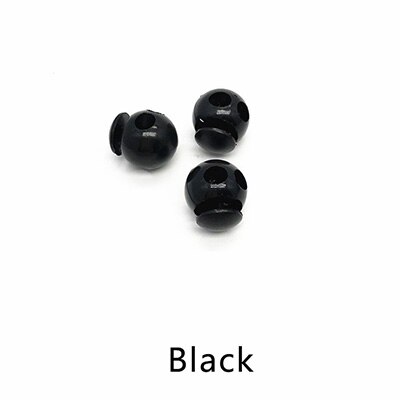 20pcs 18X21mm Plastic Stopper Hat Cord End Cord Lock Spring Elasticity Adjustment Buttons DIY Clothing Decor Rope Buckle DS014: Black