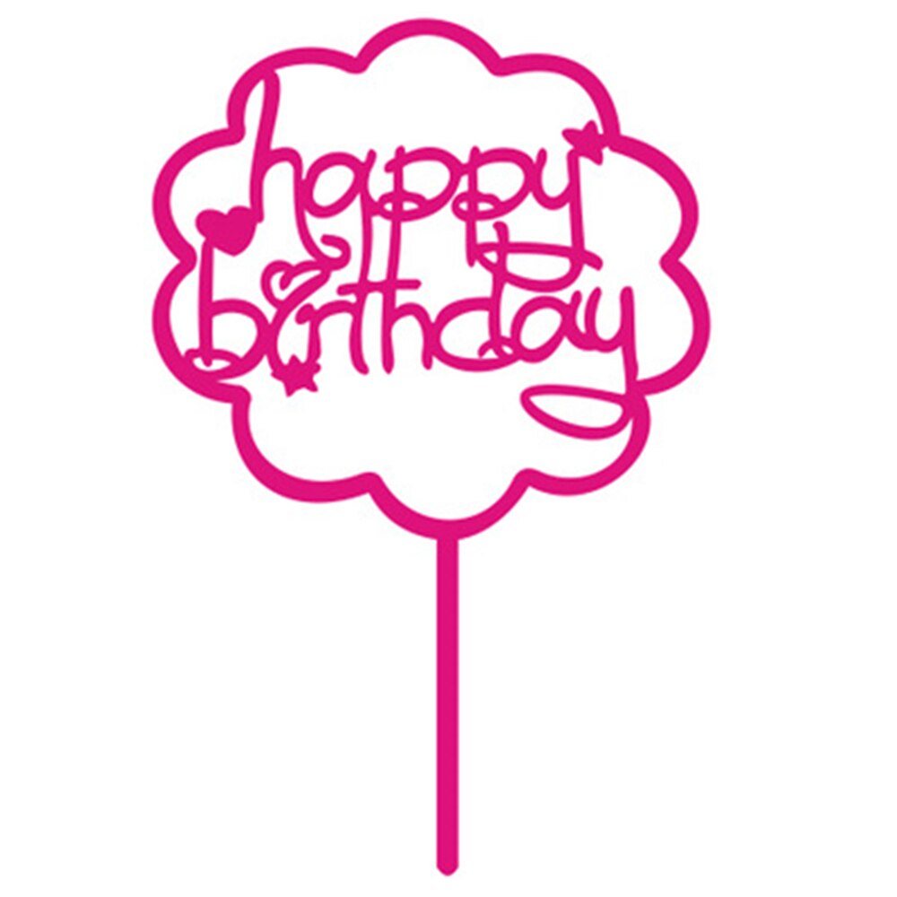 Happy Birthday Cake Acrylic Letter Cake Toppers Party Supplies Happy Birthday Black Cake Decorations Boy: B