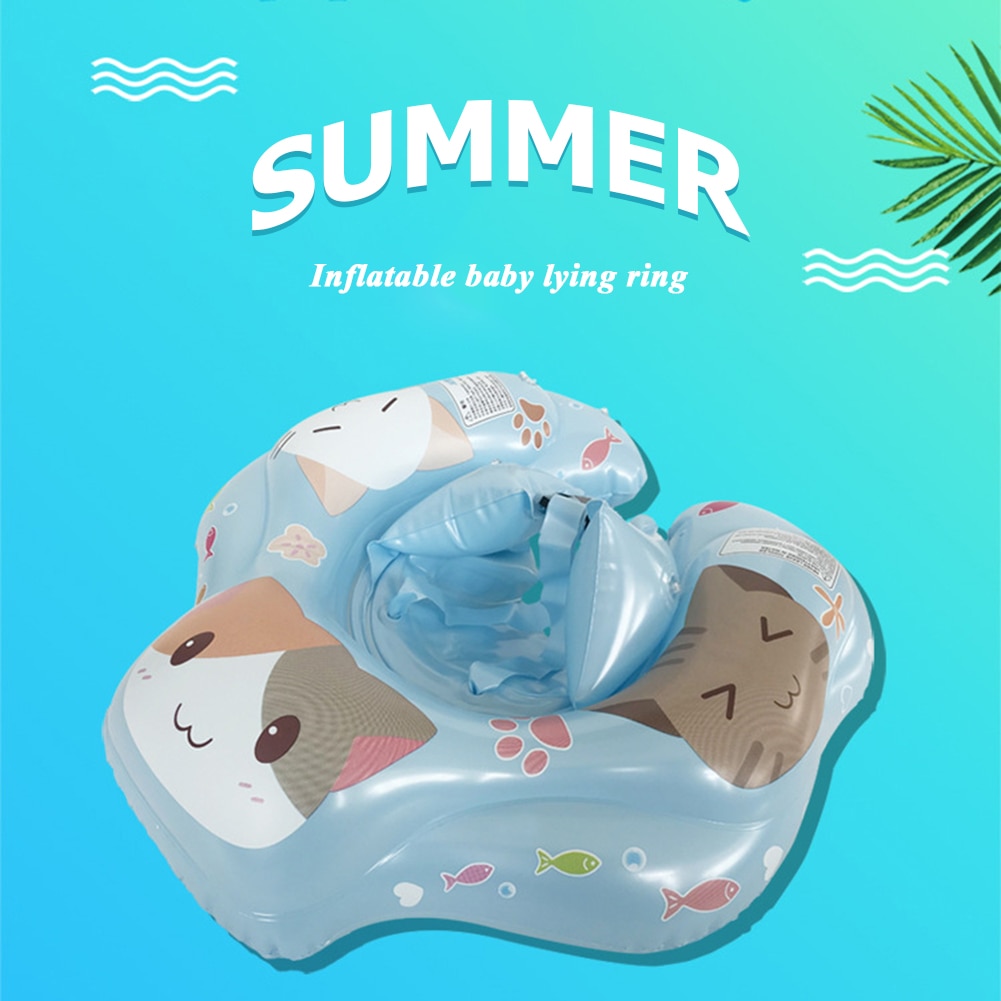 Baby Anti-Rollover Schwimmen Ring Float Kreis Aufblasbare Pool für Kleinkinder Baby Bade Sommer Wasser Spielzeug Kleinkind Ringe