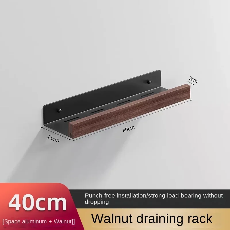 Houten Badkamerplank, Opberghouders Rek Aan De Muur Gemonteerde Badkamerplanken, Opbergrek Voor De Badkamer: Rood