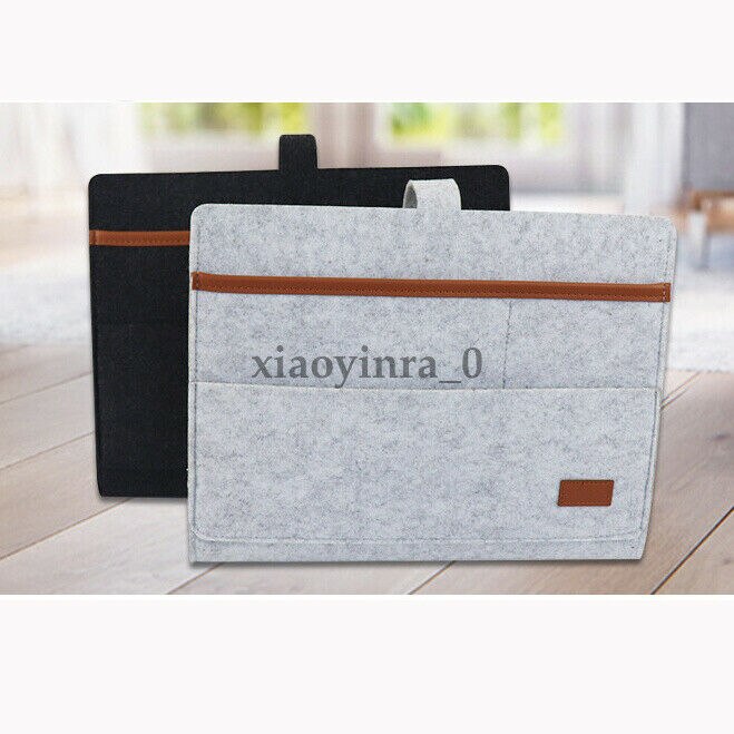 Felt Hanging Sofa Bedside Storage Bag Caddy Pocket Bedroom Phone Holder Book Organizer