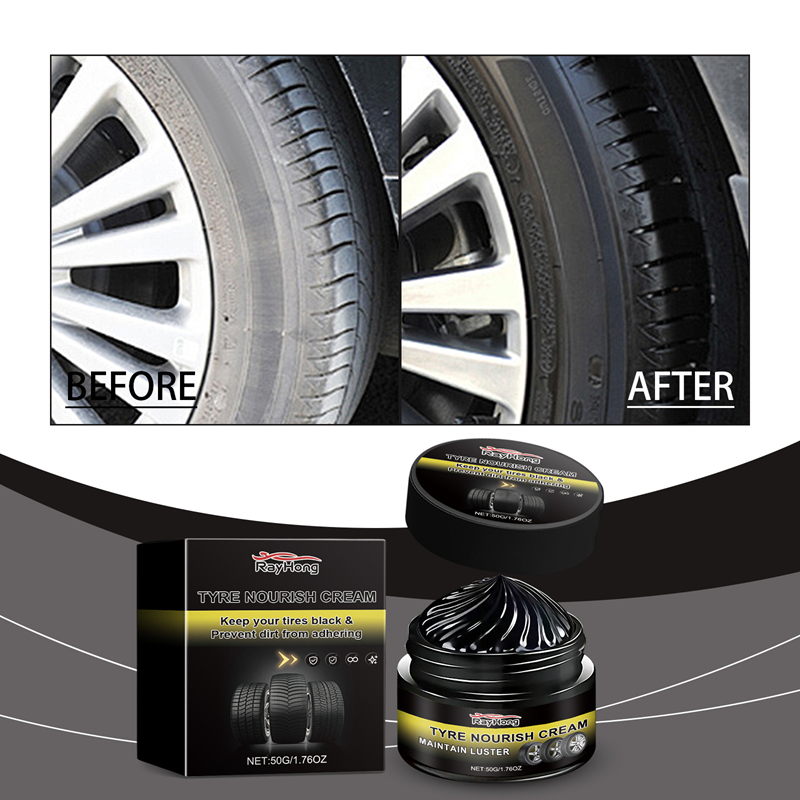 Premium Tire Renewal Wax-Long-Lasting Shine Anti-Dust Protection Prevents Aging&Cracking Car Wheel Polish Restorer All Vehicles