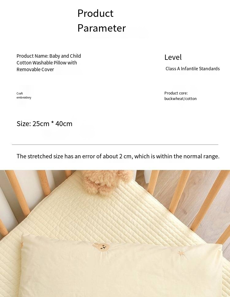 Neugeborenen Baby Reine Baumwolle Kissen Baby Baumwolle Kissen Kindergarten kinder Nickerchen Atmungsaktive Buchweizen Kissen Abnehmbare Kissenbezug