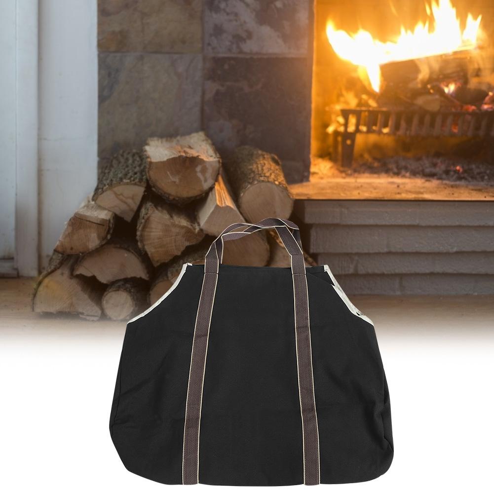 Large Capacity Wood Log Carrying Bag Outdoor Firewood Carrier Holder Farmer Storage