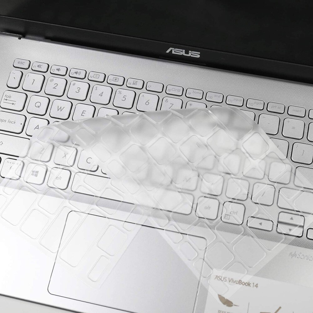 laptop keyboard skin Cover Silicone for ASUS vivobook S14 S430UN 14 inch Protective clear Ultra Thin TPU Anti-fingerprint: Default Title