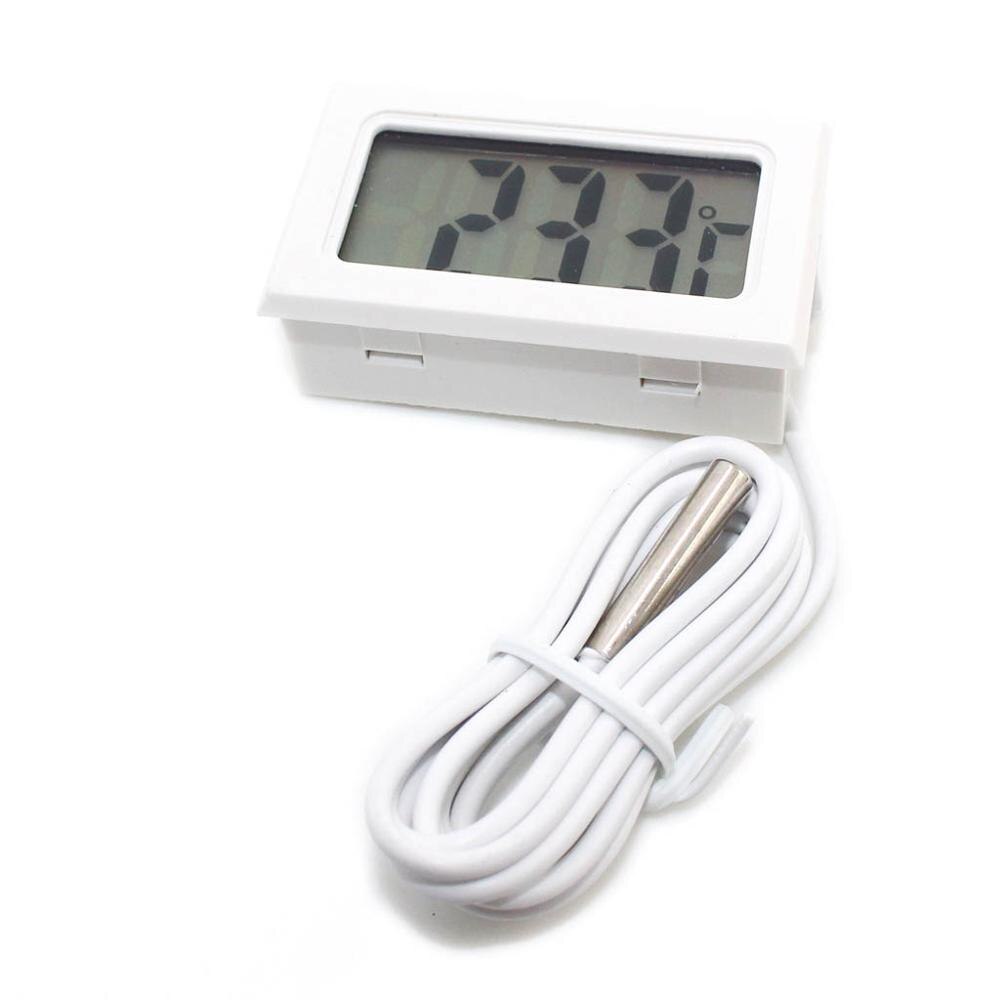 -50 to 110 Digital Thermometer Mini LCD Display Meter Fridges Freezers Coolers Aquarium Chillers Mini 1M Probe Instrument