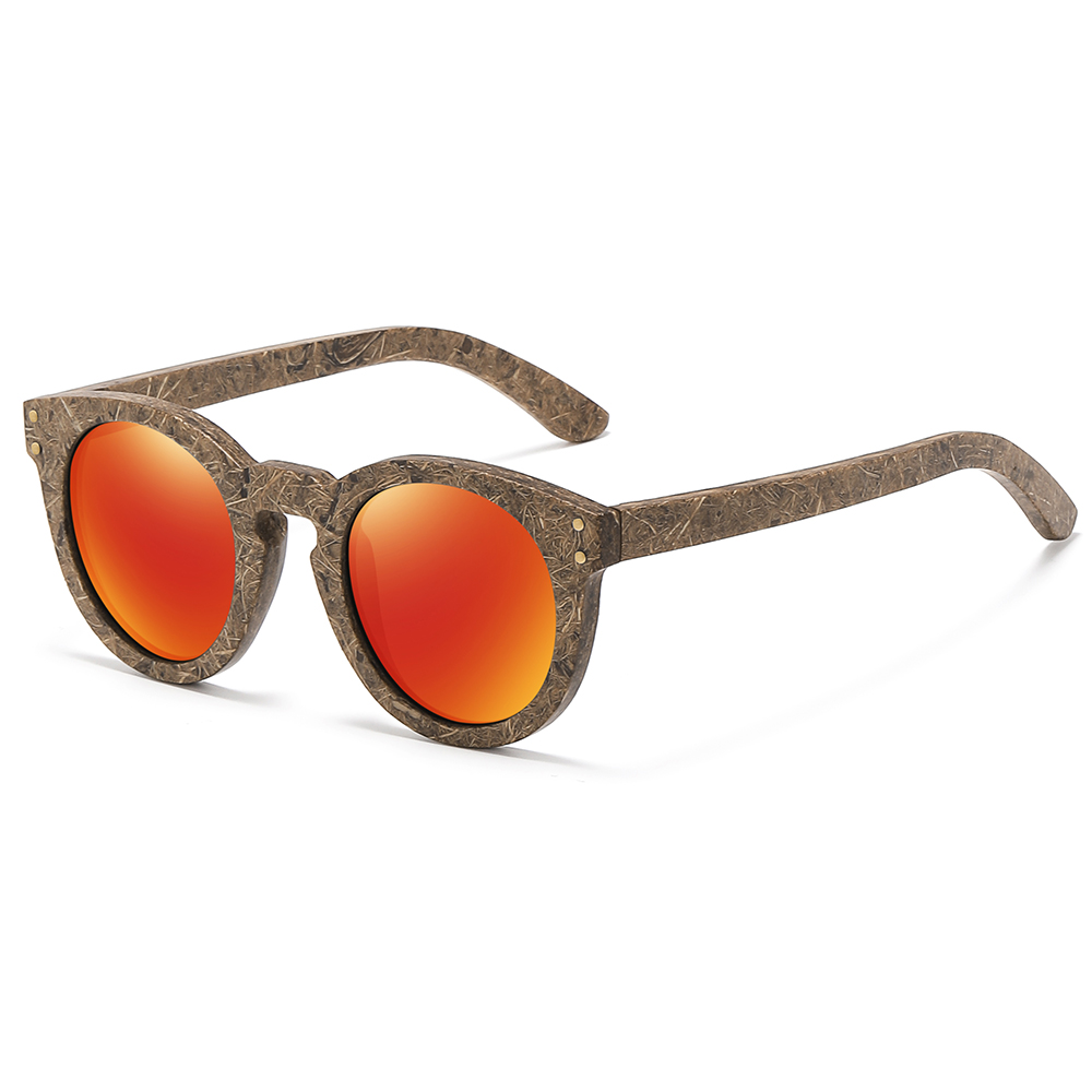 Kokosfaser-Sonnenbrille der GM. Umweltfreundliches neues Holz, polarisierter UV400-Schutz, natürliche Degradierungsbrille 8242: verrotten