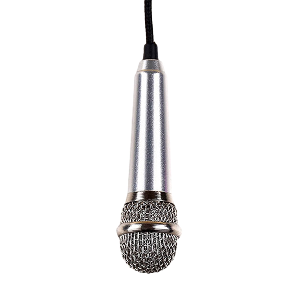 Mini Jack 3.5mm Studio Mic KTV Karaoke Mini Mikrofon Podręczny mikrofon dla smartfonu Komputer PC Desktop dla iPhone Karaoke: orange