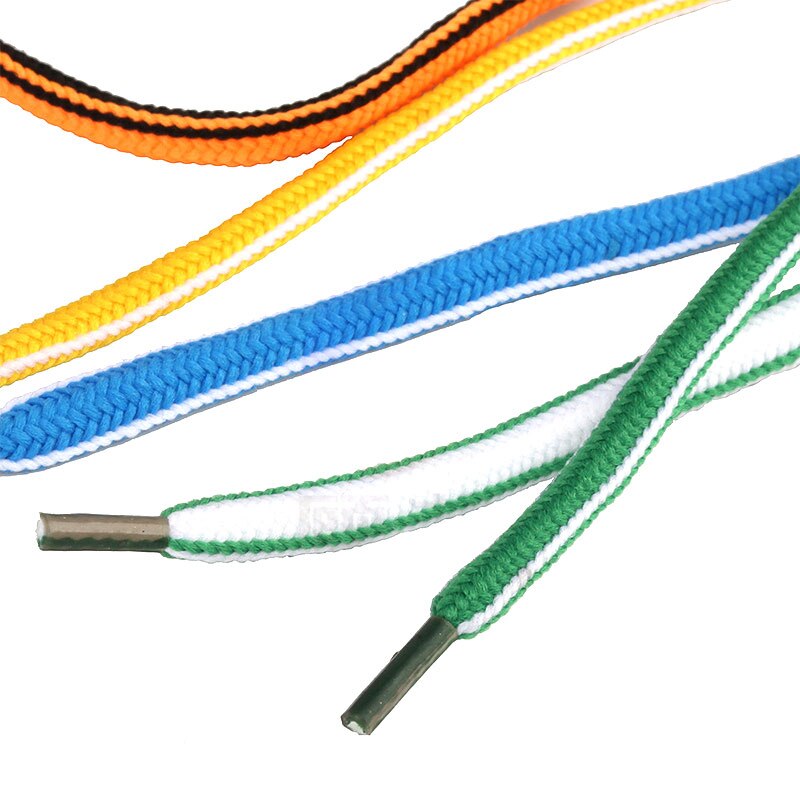 1 Pair Semi-circular Shoelaces Top Polyester Color Match Classic Shoelace For Sneakers Sports Shoes String 130 cm