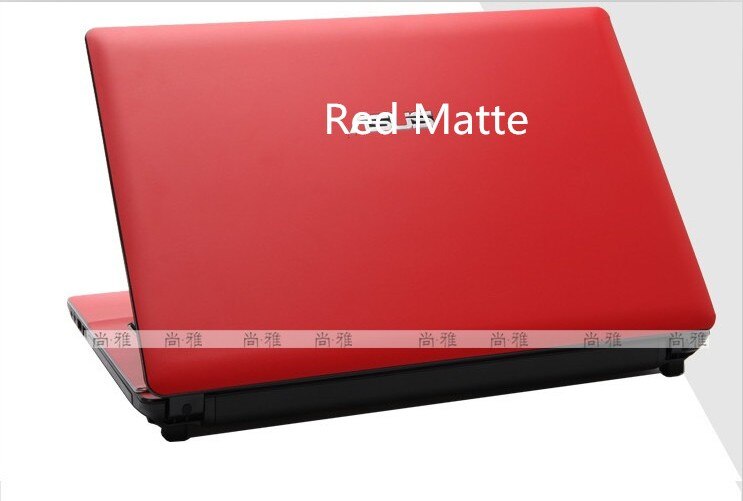 Specjalna Laptop z włókna węglowego winylu naklejki na skórę etui dla Dell Precision M6700 17.3-cal: Red Matte