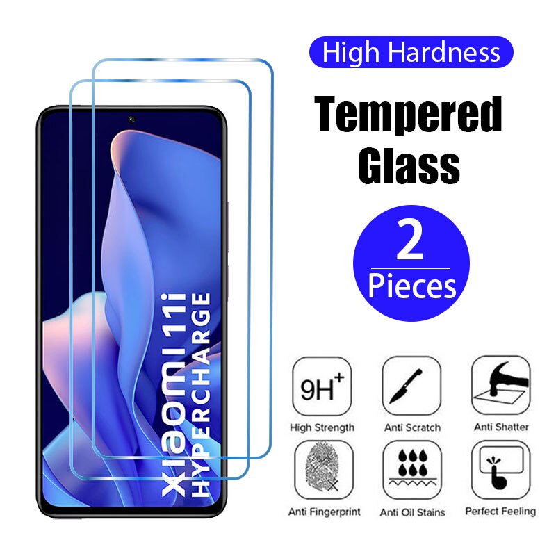 2in1 Screen Protective Glass for Xiaomi Poco X3 NFC X4 Pro 5G Tempered Protector Film on X 3 GT m 4 M4 Pro F3 M3