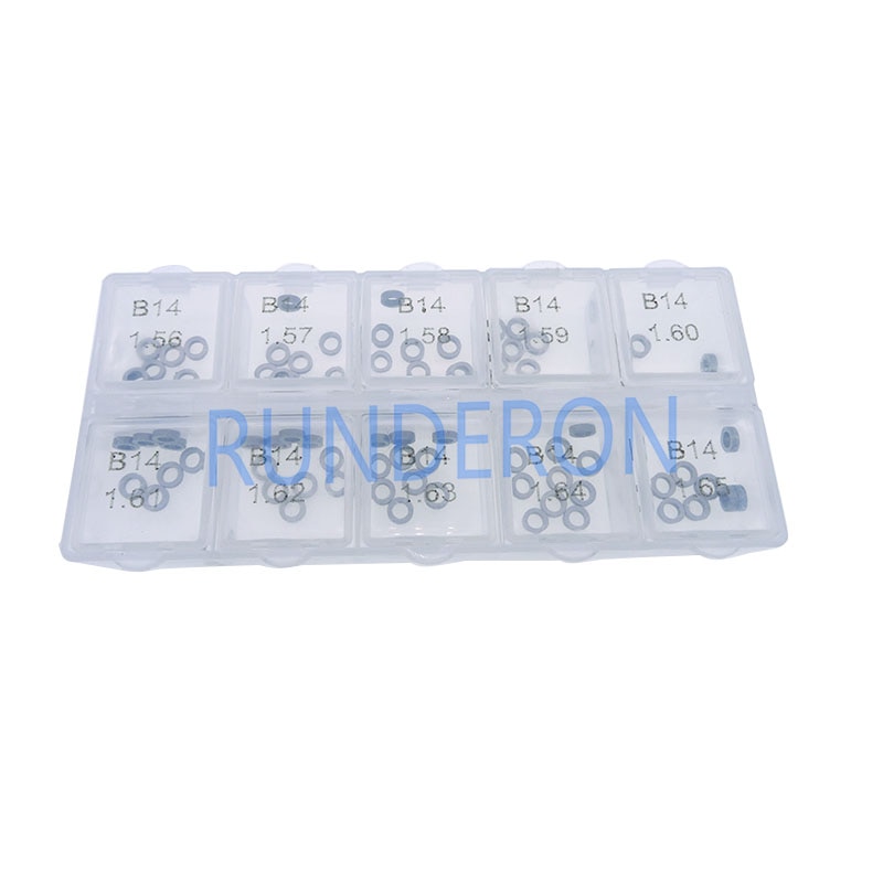 B14 1.56~1.65 Common Rail Injectors Nozzle Spring Force Gap Adjustment Washer Shim for-Bosch-Cummins Series