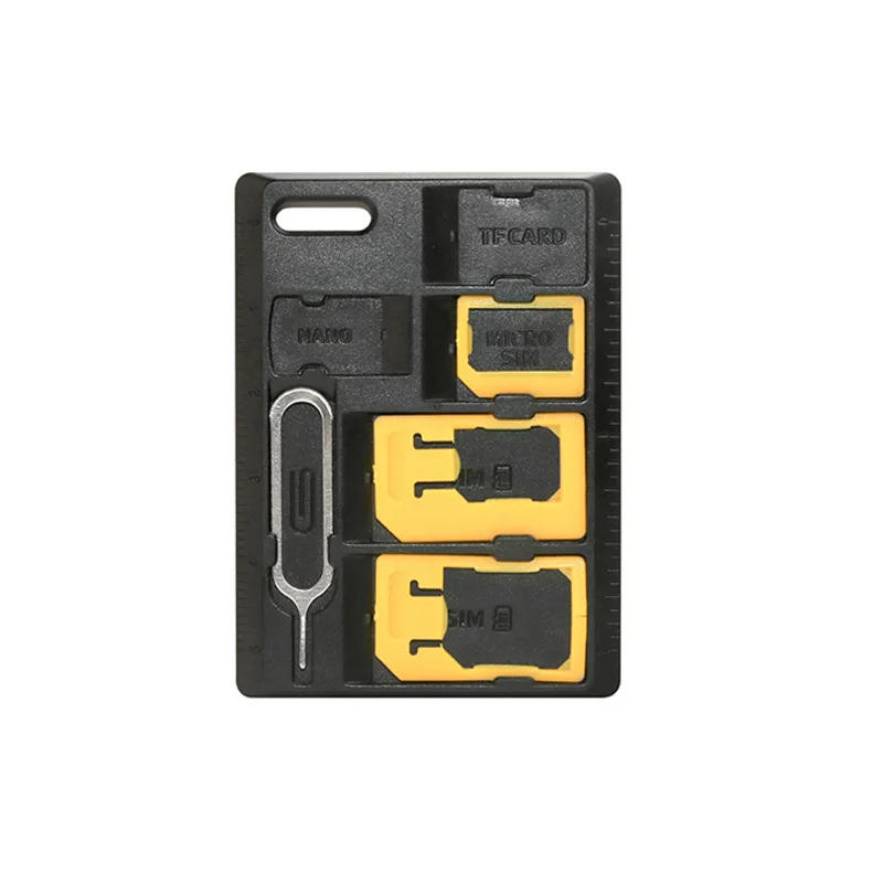 Kit d'adaptateur SIM avec goupille d'éjection du plateau de carte SIM, support de carte SIM, support de carte Micro SD et Nano, ensemble d'outils de stockage de carte pour S