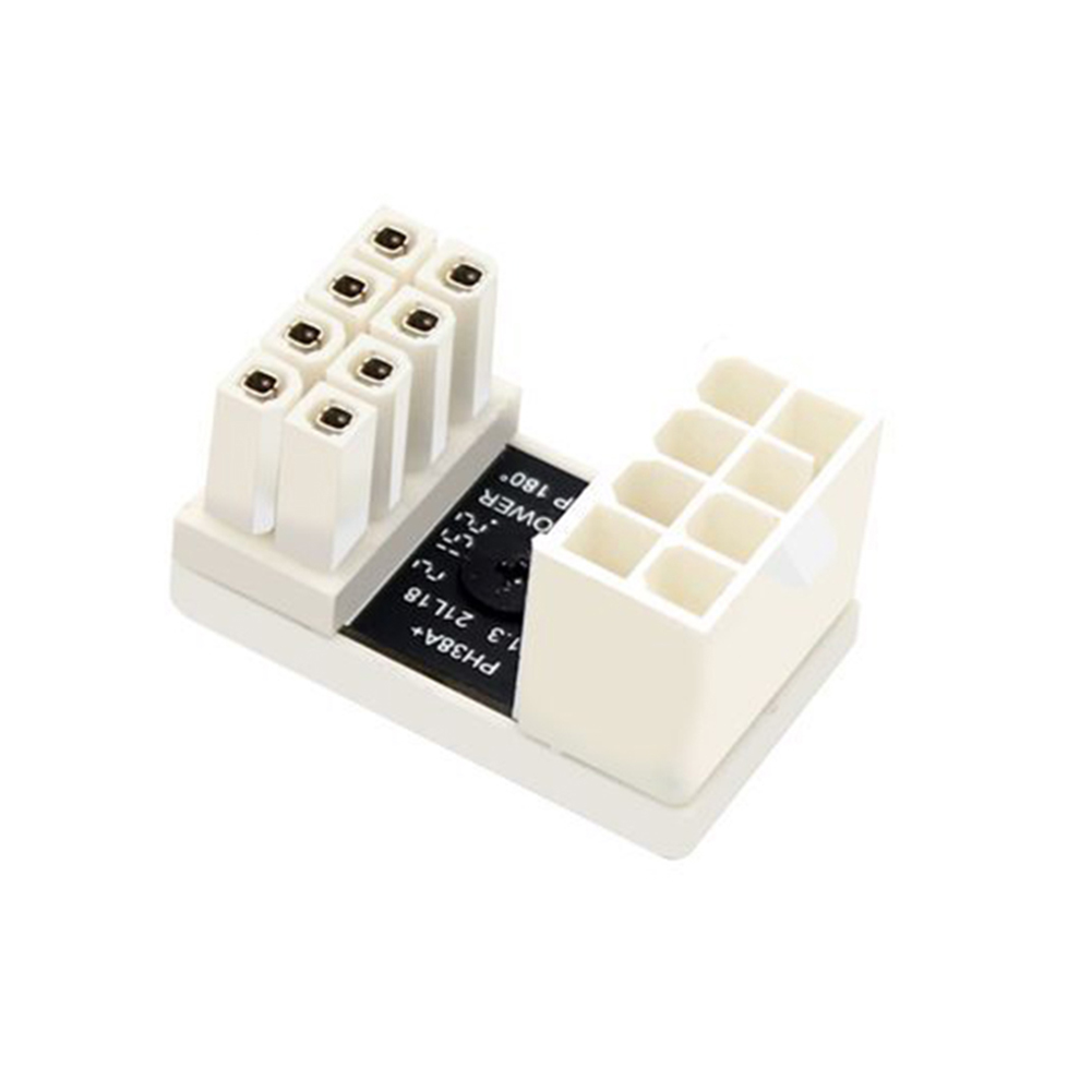 ATX GPU Adapter Elbow Head GPU Power Steering Connector 180 Degree Angled Power Steering Connector for Desktop Video Card GPU: Brown