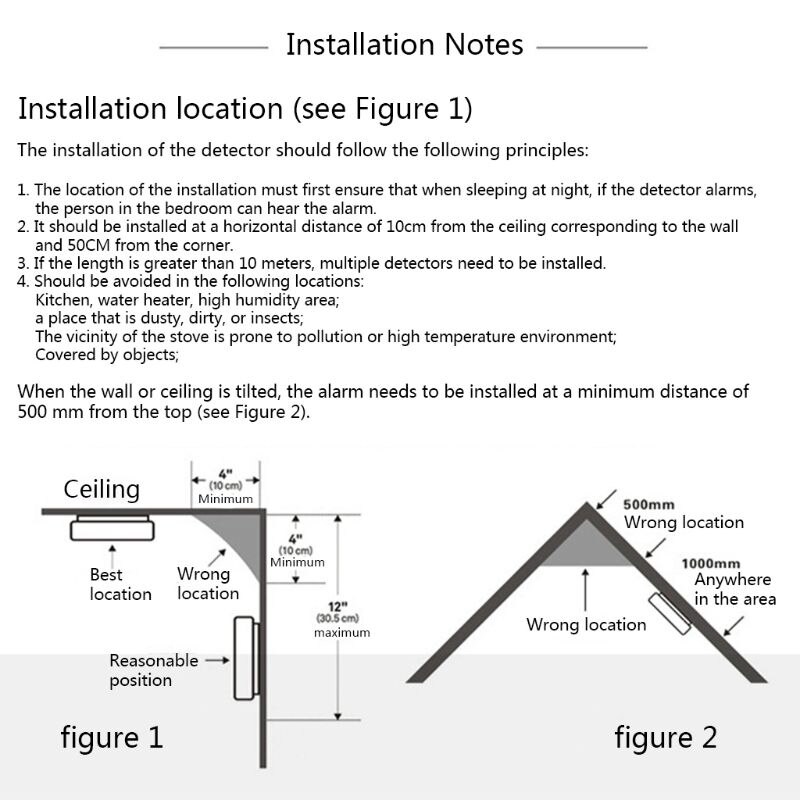 Alarma de incendios de humos, alarma de seguridad para el hogar, Detector de humo inalámbrico, alarma M5TB
