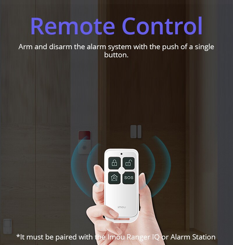 Dahua imou Smart Wireless 433Mhz 4 Bottons Remote Control Switch Controller For Home Wireless Security Alarm System(No Battery)