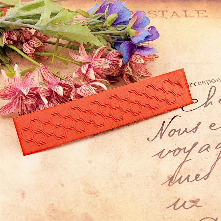 15x3cm cellular Embossing folders Plastic For Scrapbooking DIY Template Fondant Cake Photo Album Card Making