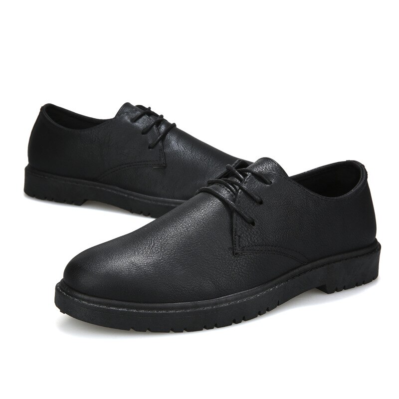 Höst män skor klassiska män klänning skor läder bröllop skor män formella lägenheter business sneakers rty 6