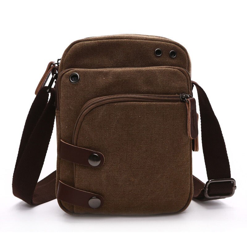 Bolso de lona resistente al desgaste para hombre, bandolera de hombro de urbana, bolso portátil de viaje, versión coreana