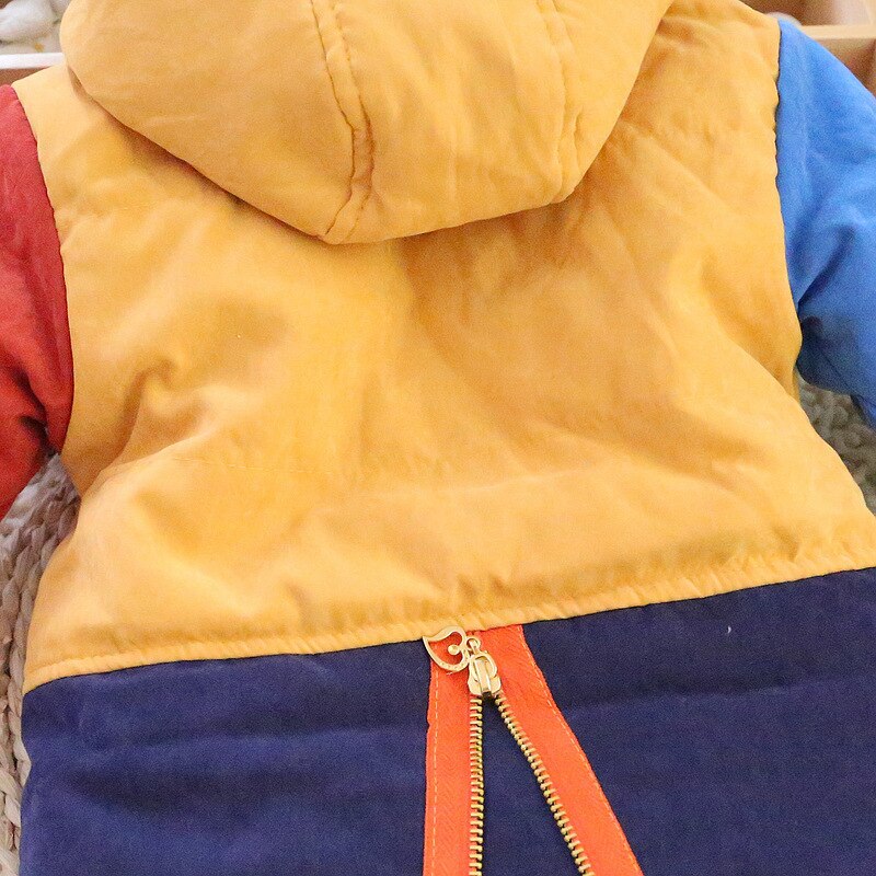 kinderen kleding patchwork jongens cool winter warme jas kinderen meisjes uitloper jassen truien jongens Down & parka