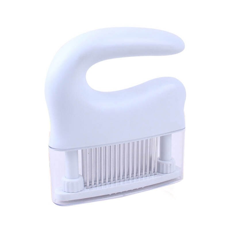 48 Blades Needle Meat Tenderizer Stainless Steel Knife Meat Beef Steak Mallet Meat Tenderizer Cooking Tools: White