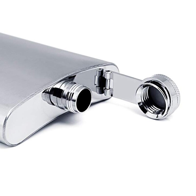 UPORS 10OZ Hip Flask with Funnel Portable Stainless Steel Pocket Flask Whiskey Vodka Alcohol Bottle Metal Screw Cap Liquor Flask
