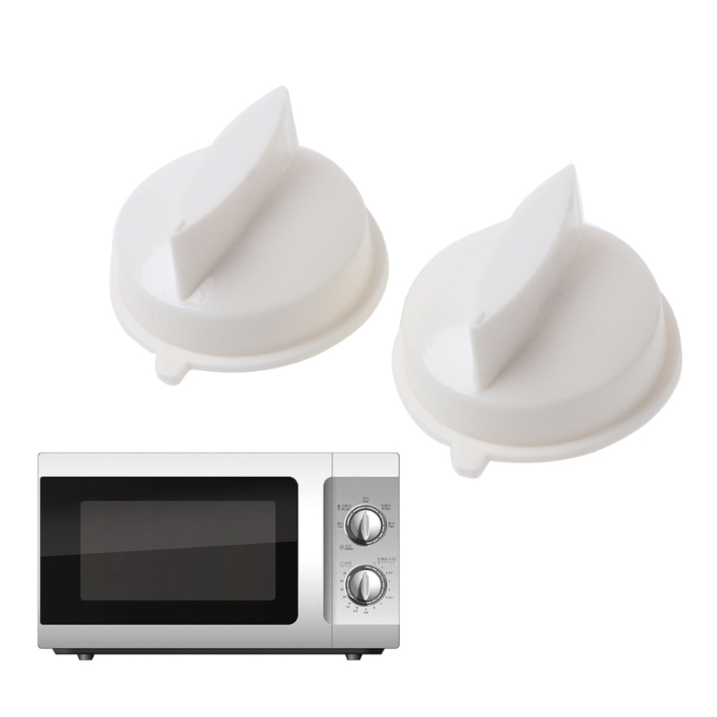 Botón giratorio para horno microondas, interruptor de Control de plástico para Media Universal, 2 uds.