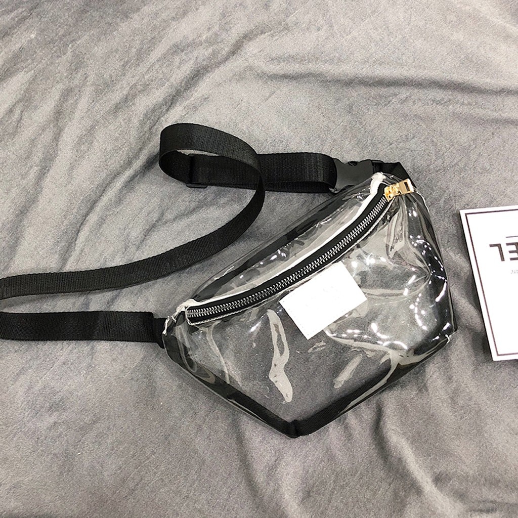 Fanny pack dame sommer midjeveske trend gjennomsiktig geléskinn multifunksjonell belteveske сумка на пояс женская