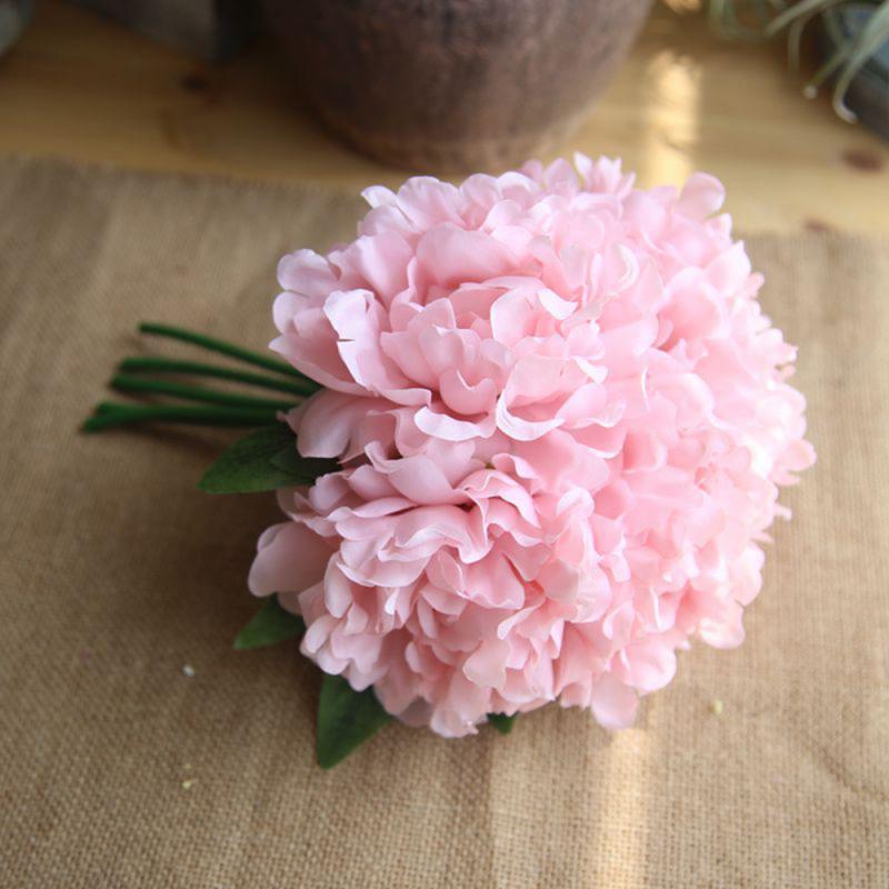 5 Heads/bunch Peony artificial flower Bouquet Wedding Decoration Silk Flower Valentine's Day Party home DIY Decoration Crafts: 02