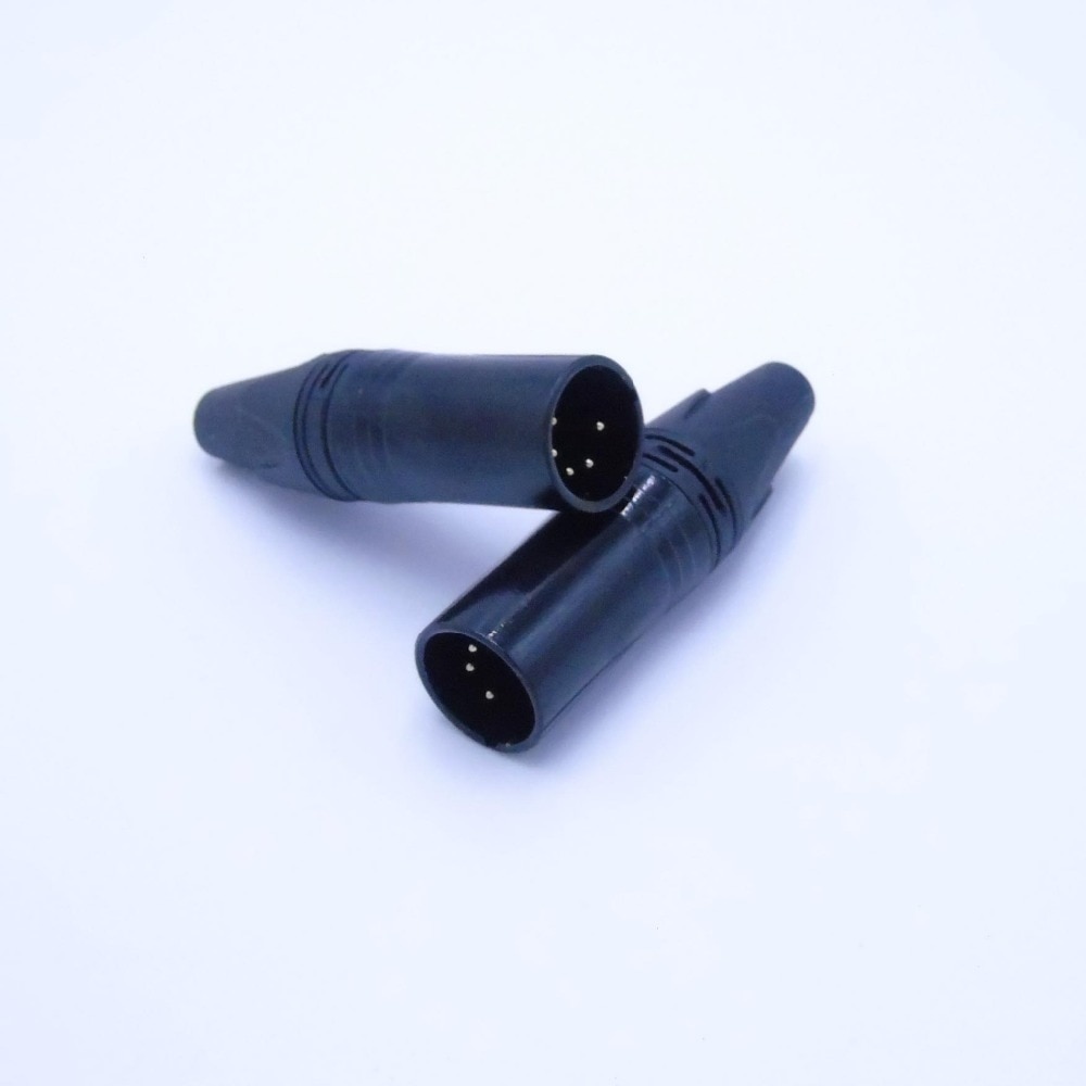 8 teile/los xlr 5pin stecker audio stecker mikrofon stecker NC5MXX gold überzogene
