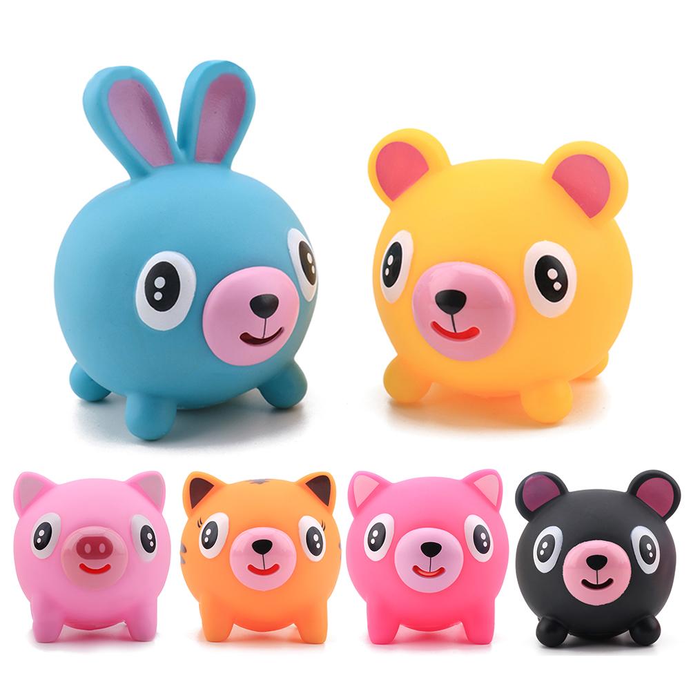 Creatieve Schattige Dier Screaming Tong Steken Stress Reliever Speelgoed Vocale Pop