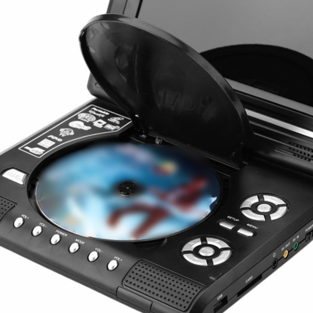 9.8 Inch Portable Mobile DVD With Mini Television Built In Battery Intelligent Power-off Memory Function Mini Television