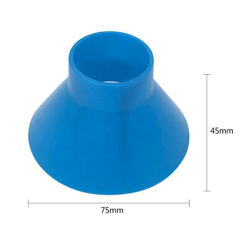 VODOOL Cone Shaped Magic Car Windshield Ice Scraper Outdoor Auto Window Funnel Snow Remover Shovel Deicer Deicing Scraping Tool: 7.5cm Blue