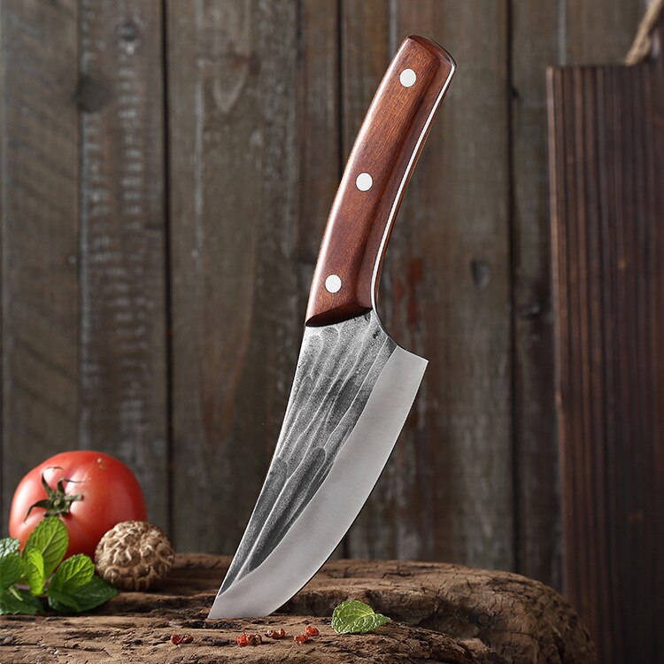 Meat Cleaver Knife Forged Boning Knife with Sheath Butcher Knives High Carbon Steel Fillet Knife Vegetable Knives for Kitchen