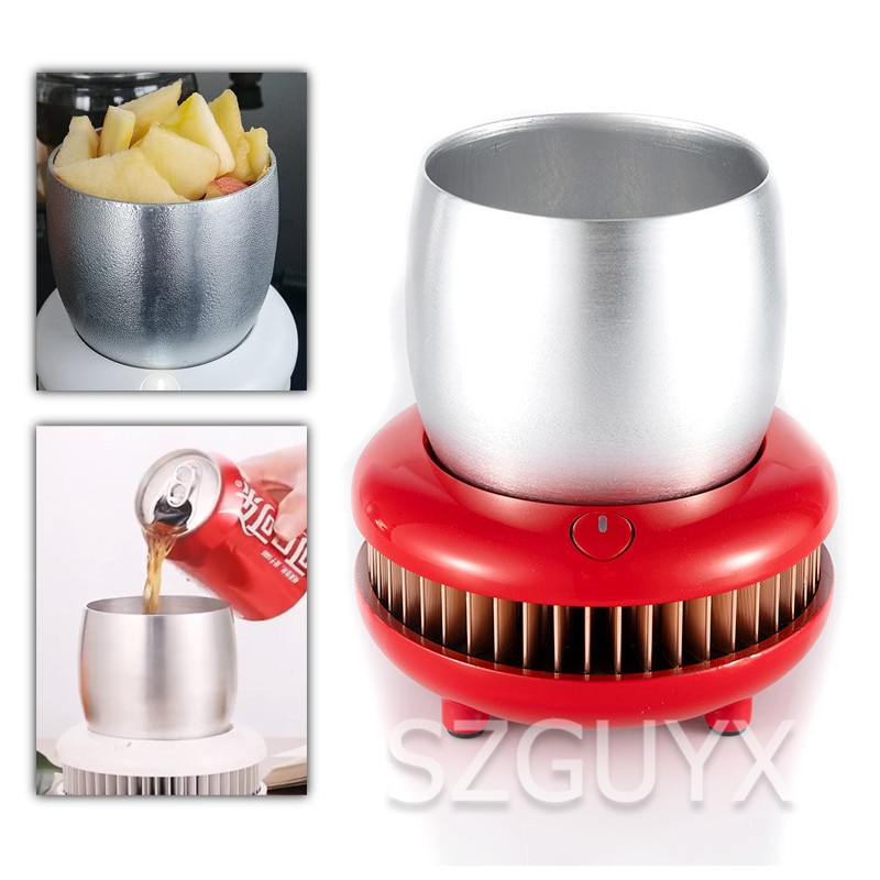 Portable Car Cup Cooler Device Mini Fridge semiconductor refrigeration Fast Cooling mini desktop small office fast cooling cup