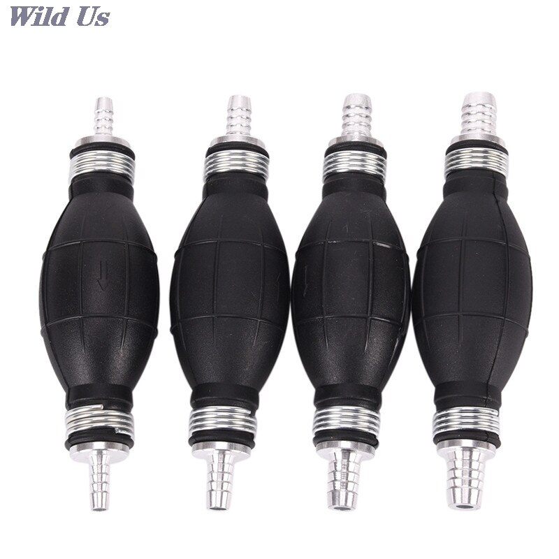 1pc 4styles Line Pump Primer Bulb Hand Primer Gas Petrol Pumps Hand Fuel Pump Rubber and Aluminum Apply to All Fuels 16cm 5cm /