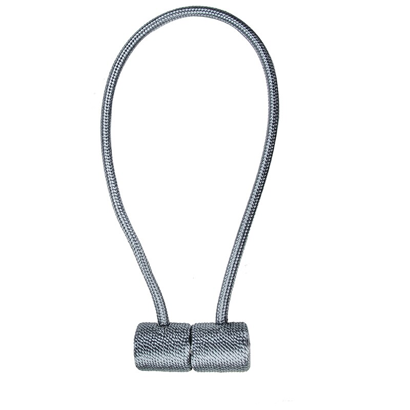 Support de rideau magnétique moderne à cordon tissé, 1 pièce, accessoire pour rideau décoratif pratique: silver