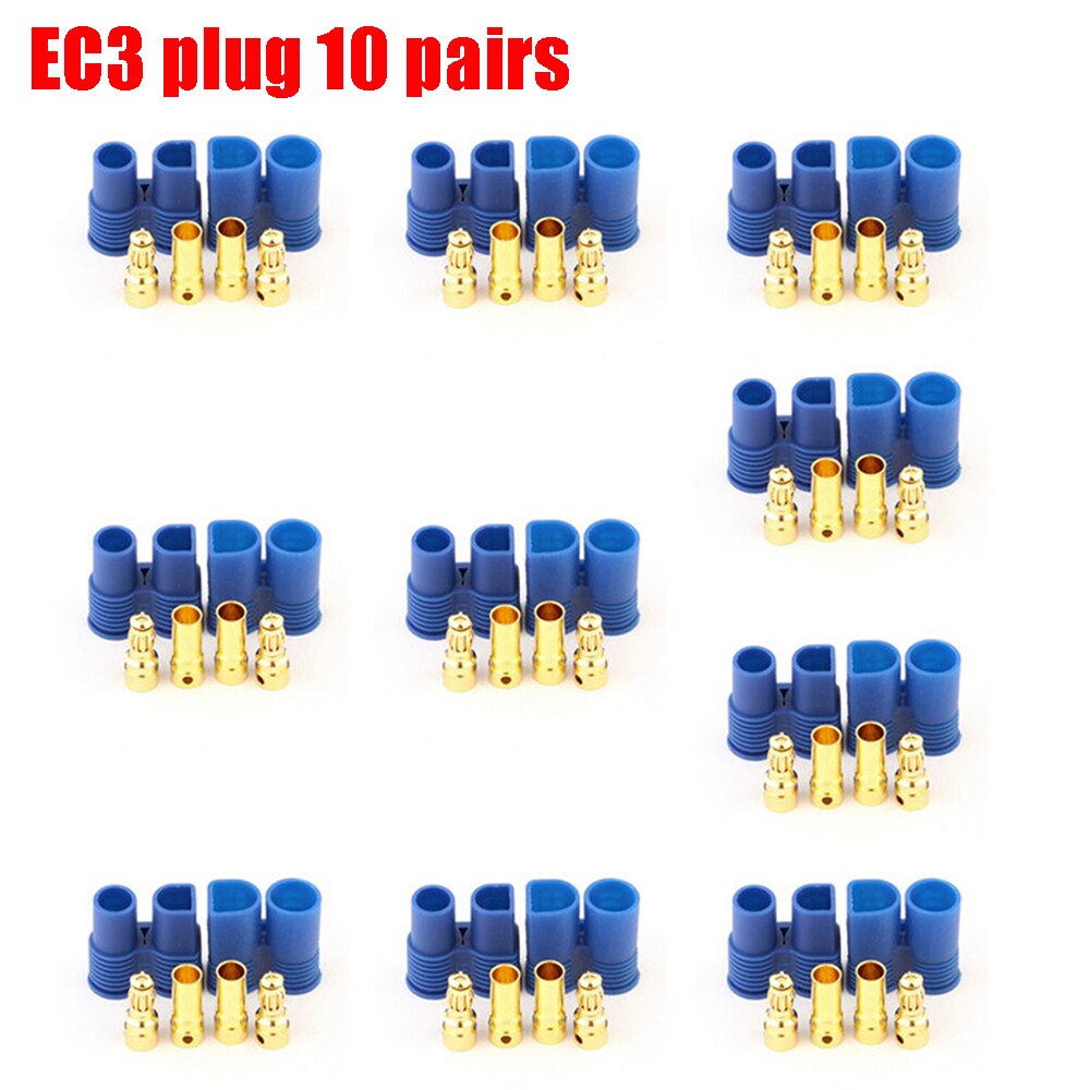 10 Paires De Connecteurs Amass XT30U – Mâle/femelle – 15A/30A – Pour Drones Et Batterie RC – Gaine Thermo Incluse