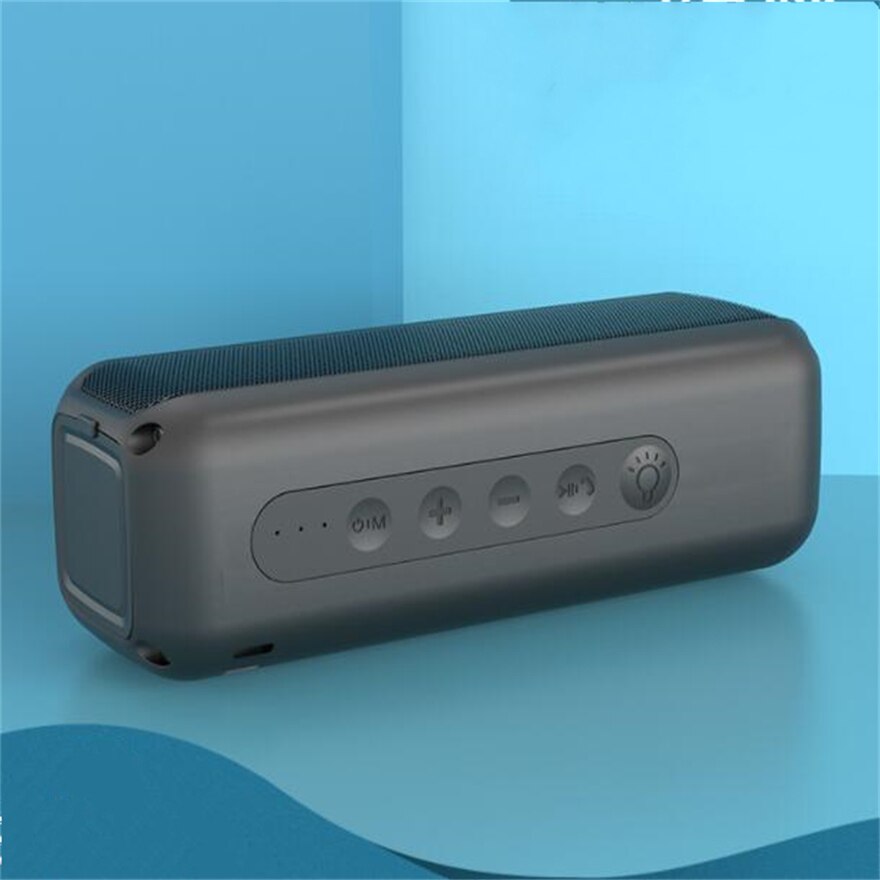 Wasserdichter lautsprecher, 4000- mah-powerbank, radio, usb-stereo-bluetooth-musikbox, soundbar, outdoor-lautsprecher, tragbare audio-taschenlampe: Schwarz