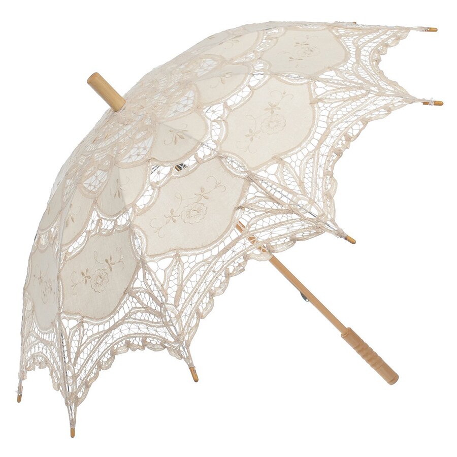Kant Handleiding Opening Bruiloft Paraplu Bruid Parasol Paraplu Accessoires Voor Wedding Bridal Shower Paraplu 8