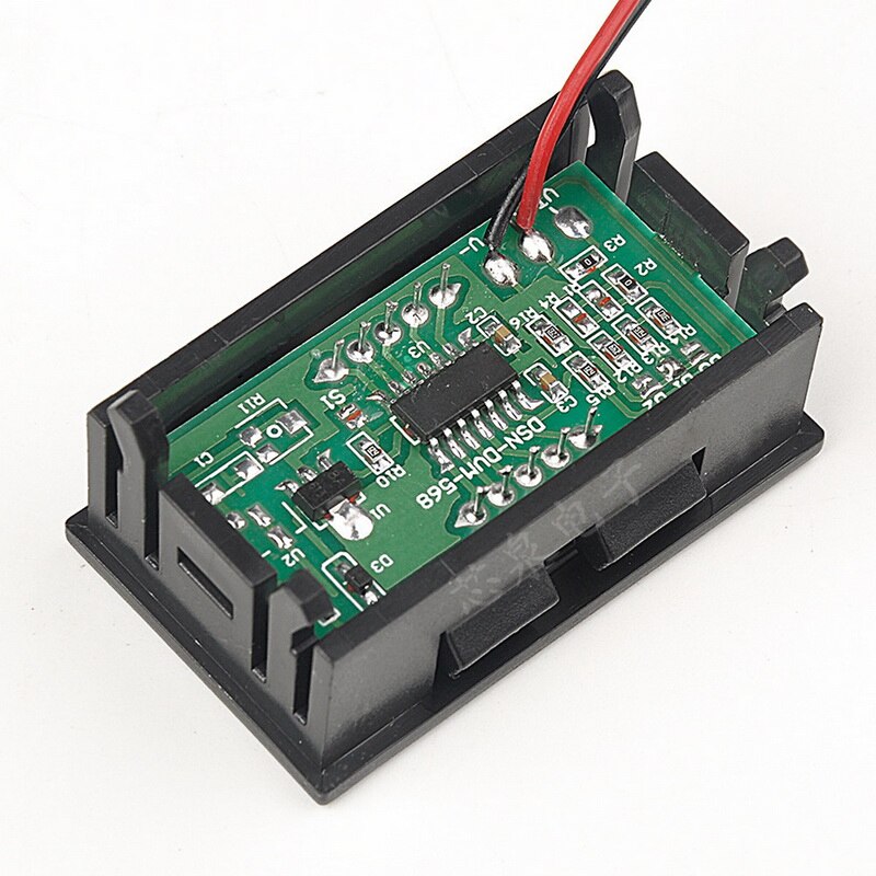 Mini voltmètre numérique à deux fils 5V-30V DC, voltmètre avec Protection contre l'inversion de polarité, voltmètre pour la mesure de Circuit