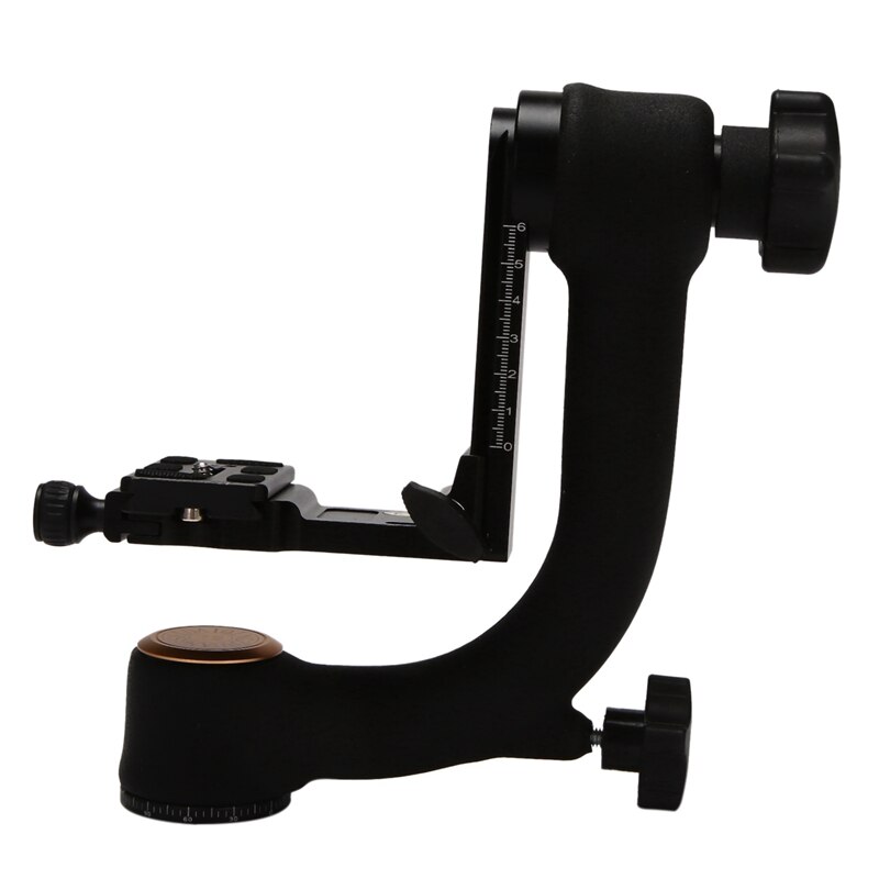 Kamera-gimbal-stativkopf für kameras mit hoher tragkraft, teleobjektiv, 1/4 schrauben , 48mm durchmesser: Default Title