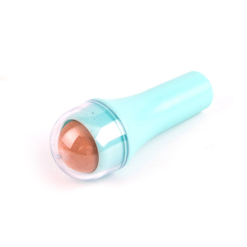 7 cores 4 tipos de pedra vulcânica esponja meninas rosto senhoras destacável cuidados com a pele limpeza facial massagem bola absorção de óleo rolo: C-Blue