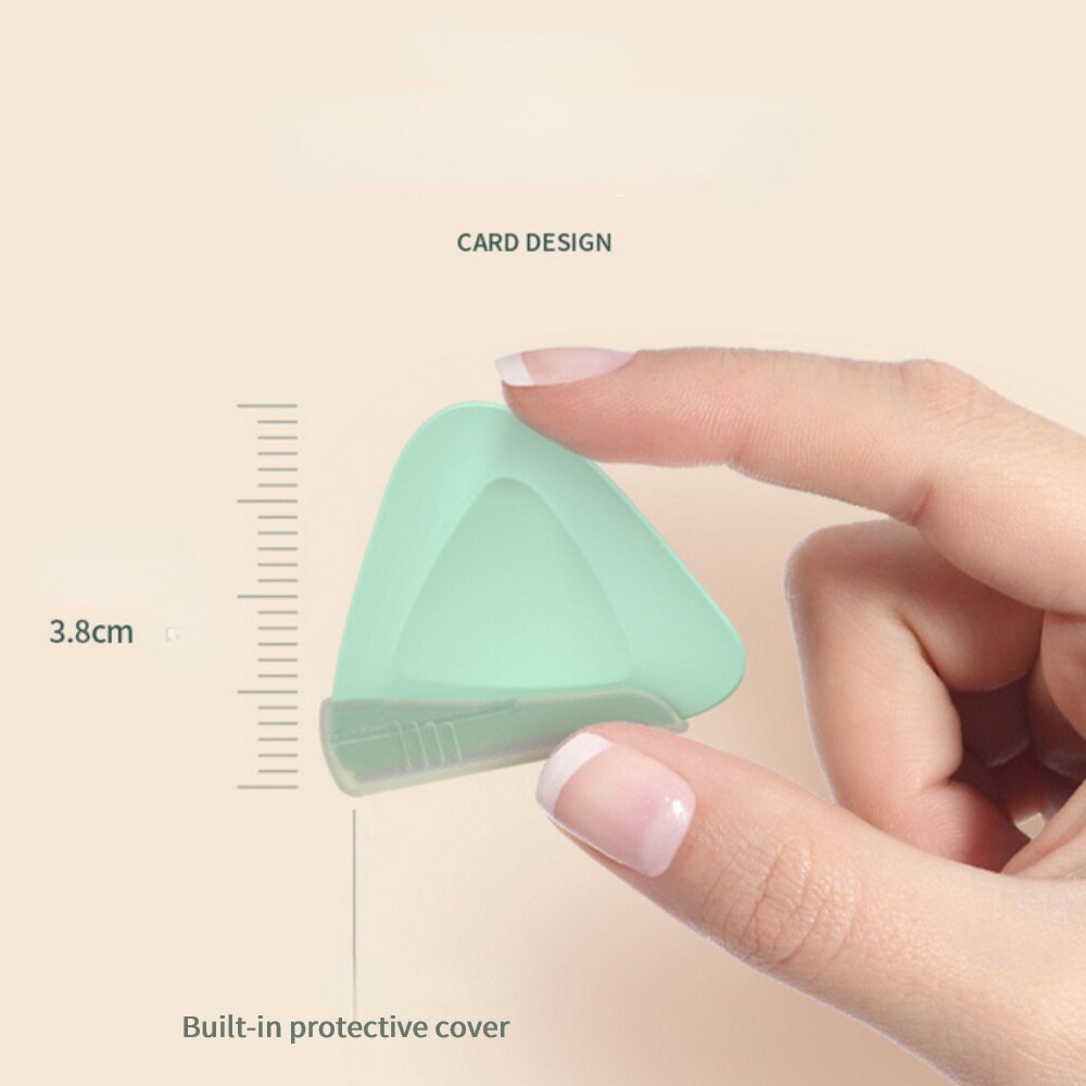 2 stücke Dreieck Augenbrauen Rasieren Messer Edelstahl Makro Augenbraue Rasieren Messer Augenbraue Messer für Frauen Schönheit Make-Up-Tools